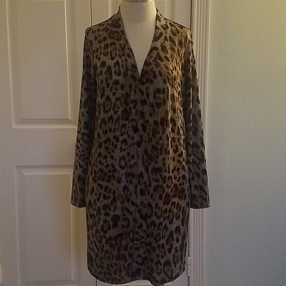 Leopard print cardigan